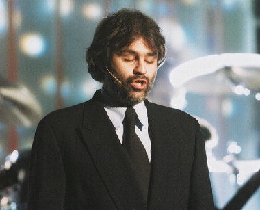Andrea Bocelli vinyl record with classic cover art for music enthusiasts