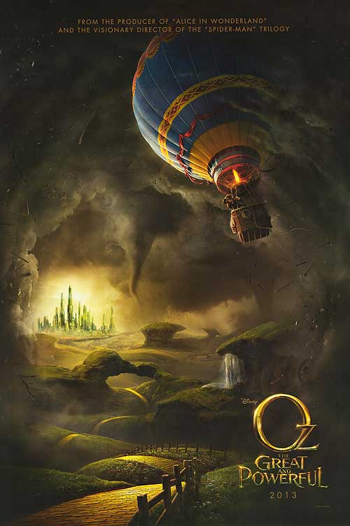 Oz: The Great and Powerful DVD cover featuring vibrant characters and magical landscapes