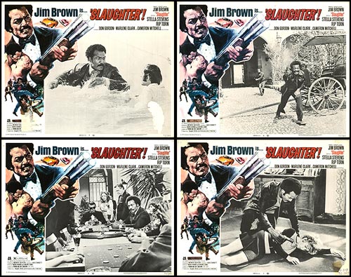Ultimate Slaughter collectible card set showcasing iconic movie moments from the film.