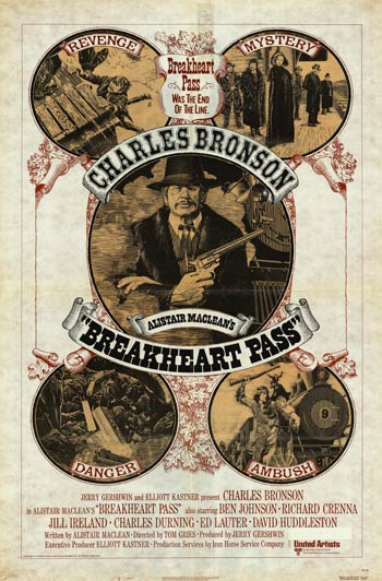 Breakheart Pass DVD cover showcasing John Wayne in a dramatic Western scene.