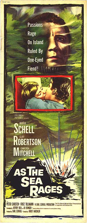 Cover of 'As the Sea Rages' classic drama film poster featuring Cliff Robertson