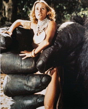 Close-up of a Jessica Lange signed photo showcasing her iconic role.