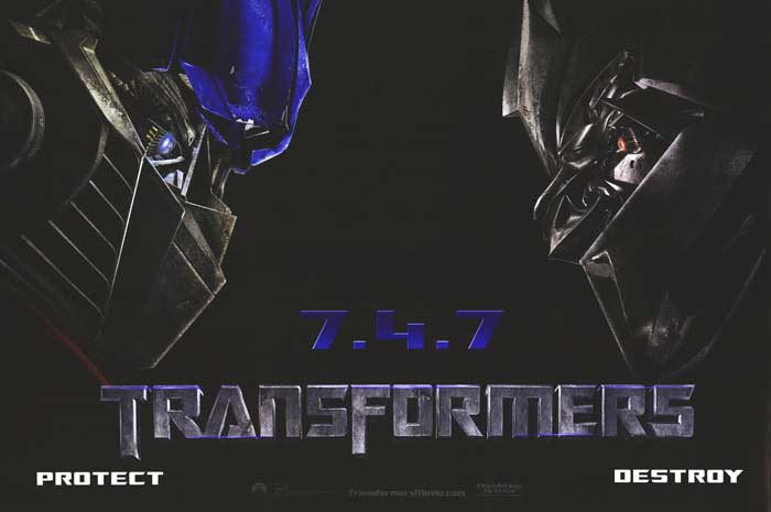 Close-up of Transformers wall mural in a kids' room showing colorful characters and detailed artwork