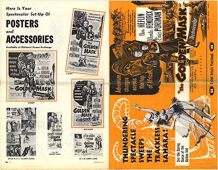 Golden Mask movie poster featuring South of Algiers artwork.