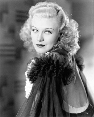 Ginger Rogers vintage poster showcasing her iconic dance moves.