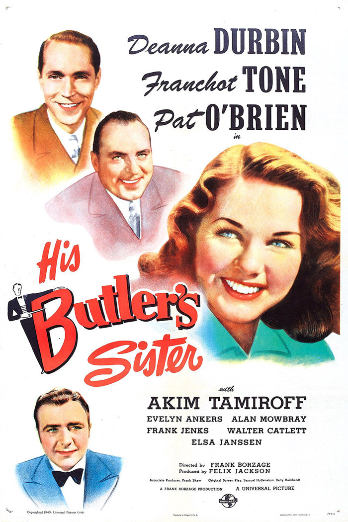 Giclee print of His Butler's Sister displayed in a modern living room.