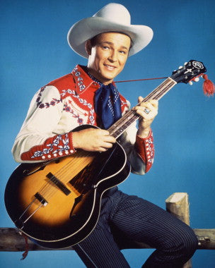 Close-up of a Roy Rogers jacket showing detailed stitching and Western design elements