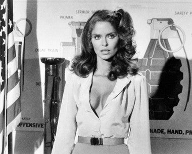 Barbara Bach skincare products displayed on a vanity for a fresh look.