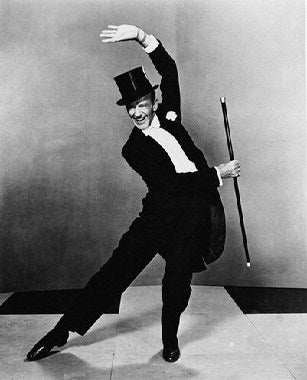 Close-up of Fred Astaire dance shoes showcasing sleek design and craftsmanship