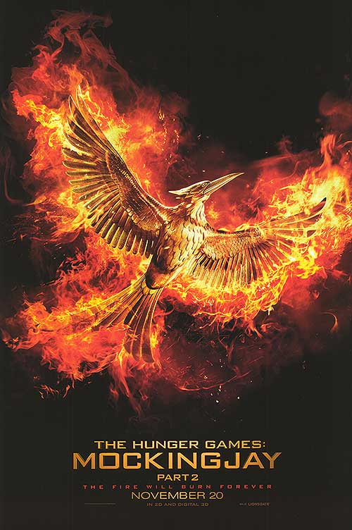 Hunger Games Mockingjay Part Two DVD cover showcasing Katniss Everdeen