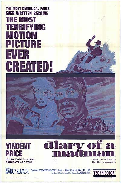 Front cover of Diary Of A Madman showing abstract artwork symbolizing psychological turmoil