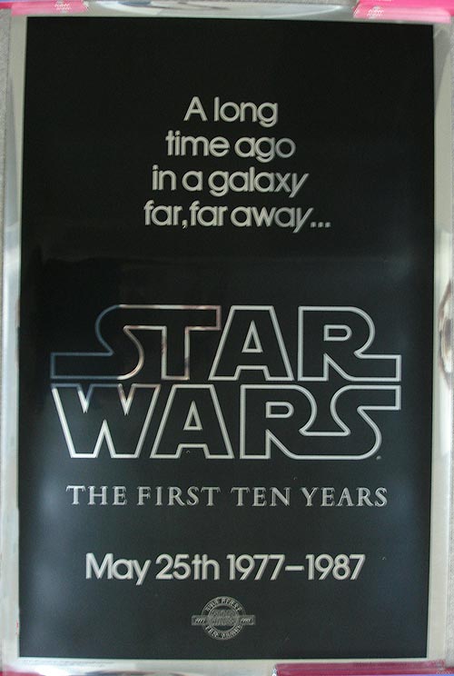 1987 vintage Star Wars collectible with silver mylar finish