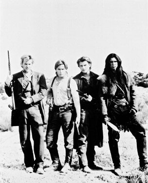 Front cover of Young Guns II DVD featuring Emilio Estevez and Kiefer Sutherland in classic western attire