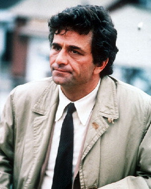 Columbo: Fade in to Murder DVD cover with Peter Falk in detective attire