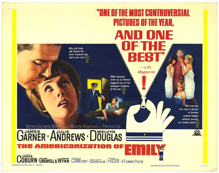 Cover image of The Americanization of Emily showcasing its classic design.