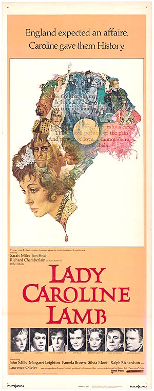 Cover of Lady Caroline Lamb biography showcasing her portrait and a vintage design.