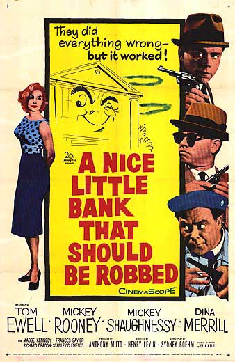 Robbery-themed decorative bank displayed on a shelf