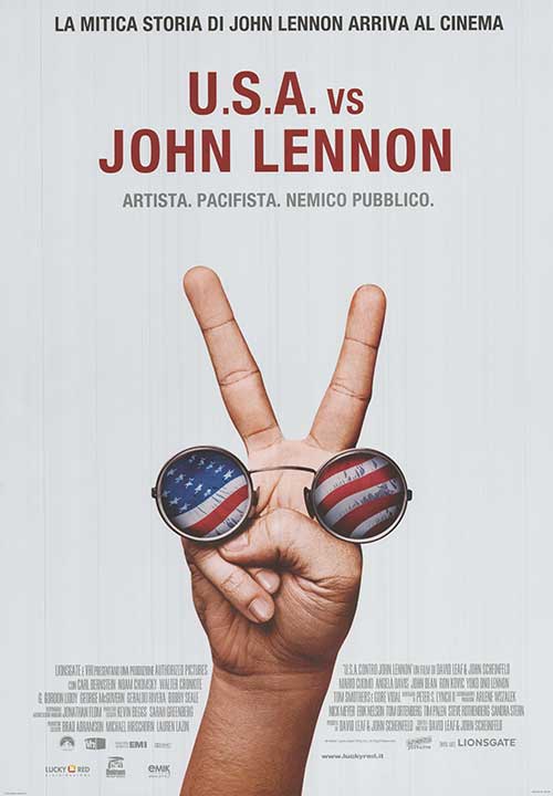 John Lennon in U.S. vs John Lennon documentary showcasing his activism.