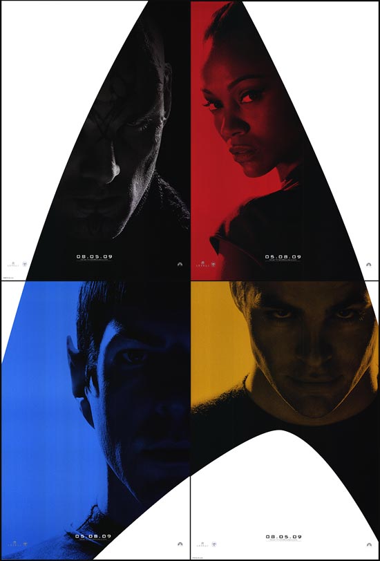 Star Trek collectible poster set showing iconic scenes and characters.