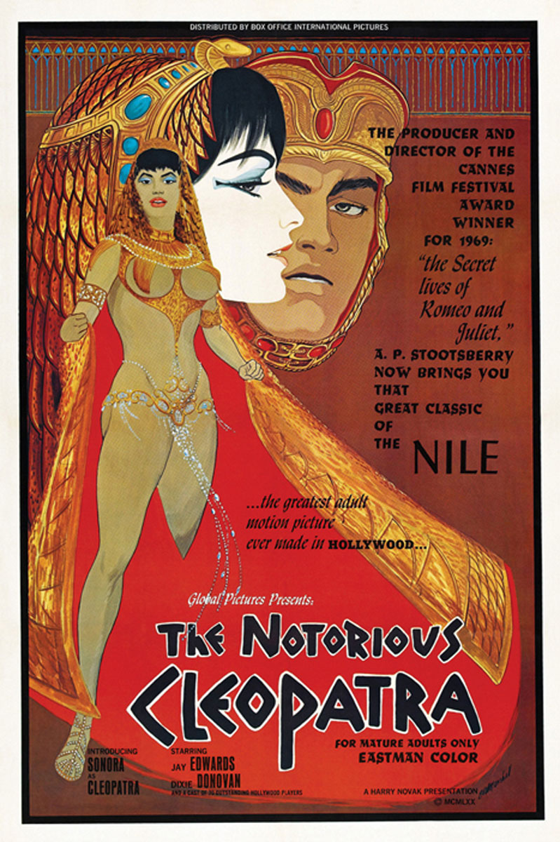 Close-up of Notorious Cleopatra giclee art print showcasing vibrant colors and intricate details
