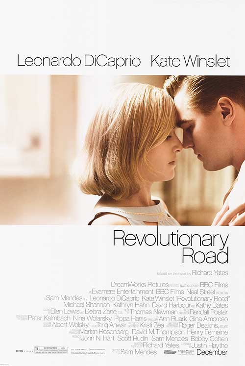 Revolutionary Road Blu-ray cover art showcasing the main characters