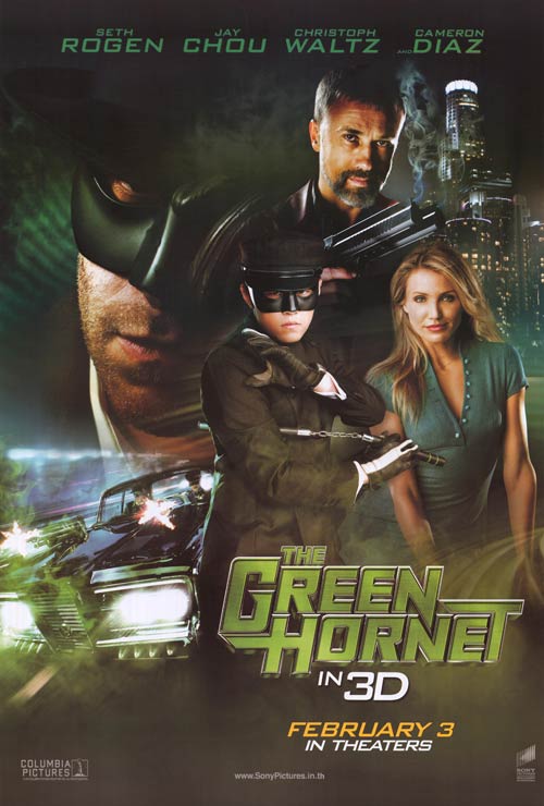 Green Hornet kids action figure standing in heroic pose with detailed costume
