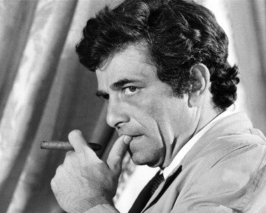 Peter Falk Columbo figure showing detailed craftsmanship, perfect for display.