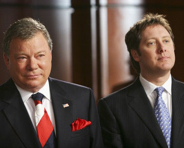 Boston Legal DVD box set with cover art featuring James Spader and William Shatner