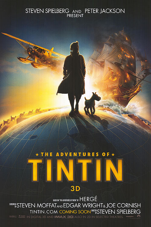 Cover of The Exciting Adventures of Tintin Series showcasing vibrant artwork.