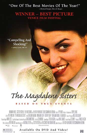 Cover of The Magdalene Sisters book featuring elegant design and thematic elements of women's struggles in history.