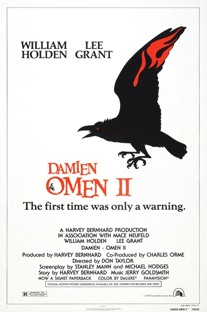 Damien Omen II giclee art print showcasing vibrant colors.