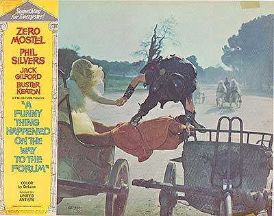 Front cover of Forum Fiasco showing chaotic Roman street scene in vivid comic style
