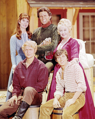Cover of Here Come the Brides DVD with Van Williams and David Soul, showcasing the romantic theme.