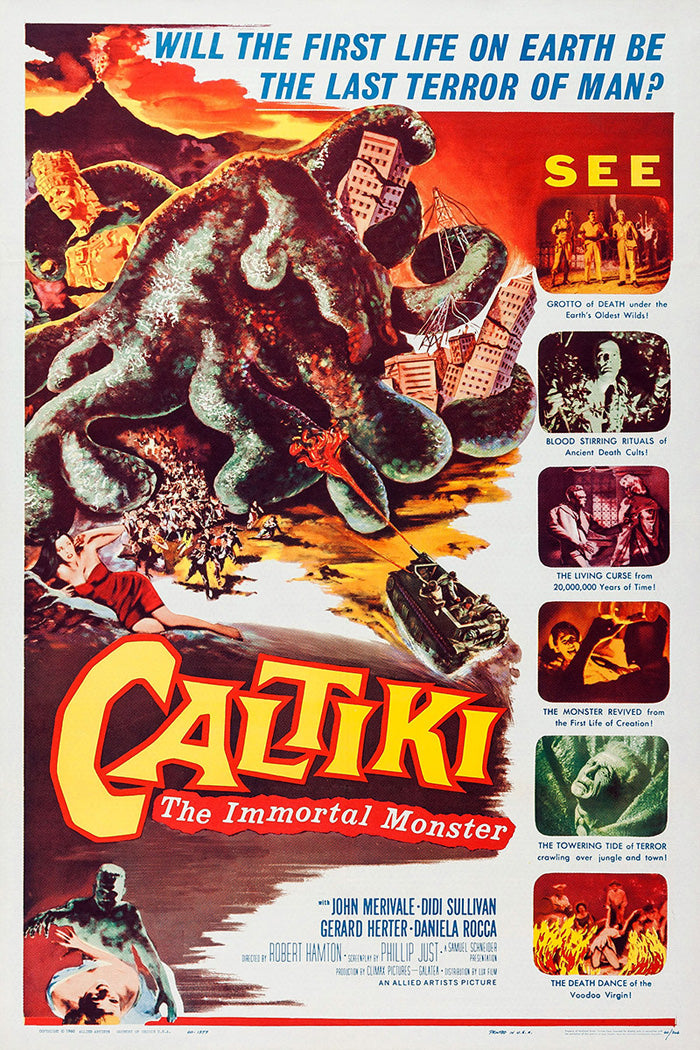 Caltiki the Immortal Monster giclee print showcasing vibrant colors and stunning detail, perfect for horror art collectors.