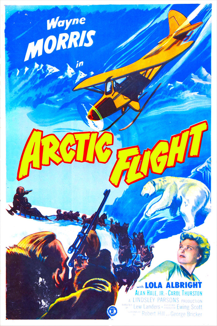 Angled view of Arctic Flight wall art showing rich giclee textures and detailed canvas edges