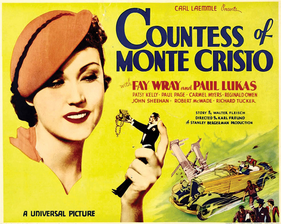 Close-up of the Countess of Monte Cristo giclee print showcasing fine details and vibrant colors