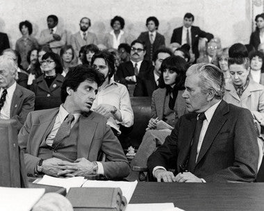 Al Pacino courtroom scene from And Justice for All, intense legal drama