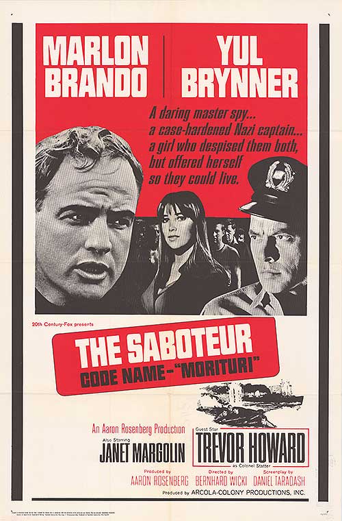 Morituri movie cover showcasing intense WWII action