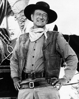Front view of a stylish cowboy hat from the John Wayne collection, perfect for Western enthusiasts.