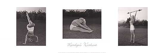 Flat lay of Marilyn-inspired workout gear including bands, gloves, and apparel for everyday fitness use