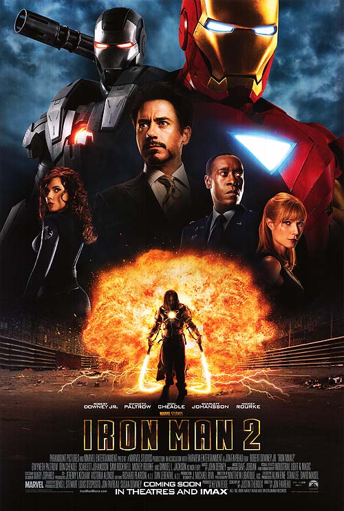 Iron Man 2 DVD case with Tony Stark in his armored suit, front view
