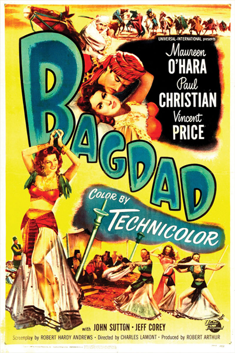 Close-up of vibrant Bagdad giclee canvas print for living room decor