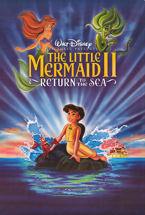 Front view of Little Mermaid figurine showing detailed design and vibrant colors