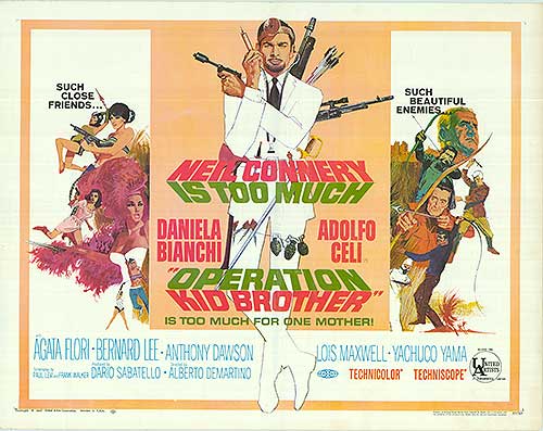 Operation Kid Brother movie poster showcasing the main character in an action pose.