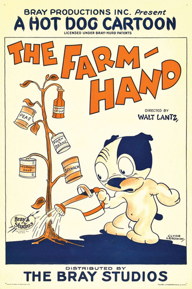 Close-up of Farm Hand canvas wall art showcasing detailed giclee print texture