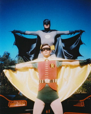 Batman action figure displayed on a shelf - perfect for collectors.