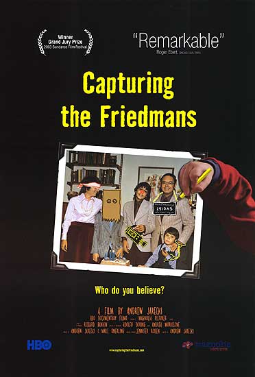 Capturing The Friedmans documentary cover showing intense family moments