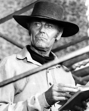 Henry Fonda in Once Upon a Time in the West, showcasing his iconic role.