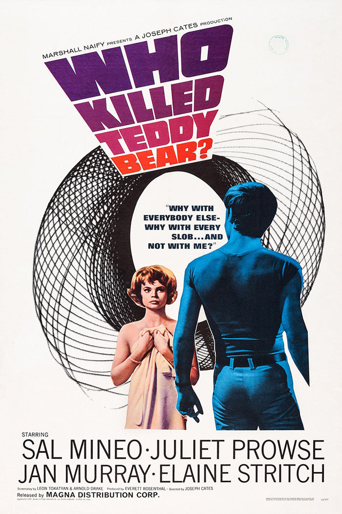 Close-up of the Who Killed Teddy Bear giclee print showcasing its vibrant colors and details.
