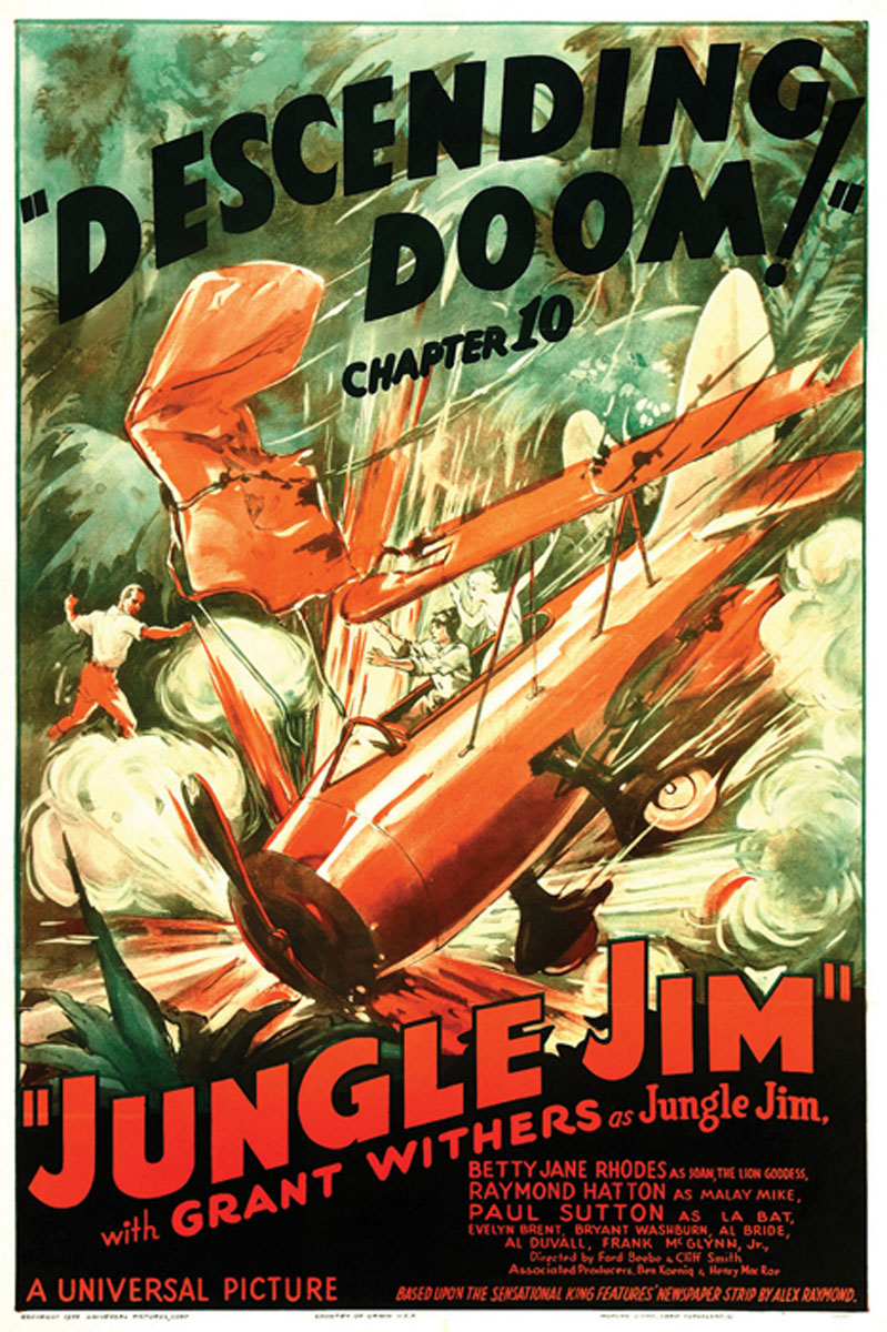 Close-up of Jungle Jim giclee art print highlighting rich colors and detailed foliage